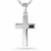 kruis ketting in zilver met hanger in zilver