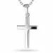 kruis ketting in zilver met hanger in zilver - Amoré