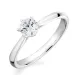 zirkoon solitaire ring in zilver