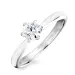 zirkoon solitaire ring in zilver