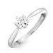 zirkoon solitaire ring in zilver