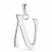 letter n hanger in zilver