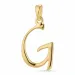 letter g hanger in verguld sterlingzilver