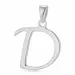 letter d hanger in zilver