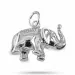 Elegant olifant hanger in zilver