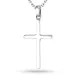 kruis ketting in zilver met hanger in zilver