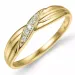 diamant ring in 9 karaat goud 0,05 ct