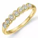 diamant ring in 9 karaat goud met rhodium 0,04 ct