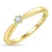 0,05 ct diamant solitaire ring in 9 karaat goud 0,05 ct