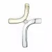 kruis diamant hanger in 9 caraat goud-en witgoud 0,02 ct