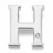 Letter h diamant hanger in 9 caraat witgoud 0,01 ct