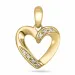 hart diamant hanger in 9 caraat goud 0,03 ct