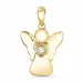 engel diamant hanger in 9 caraat goud 0,02 ct