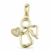 engel diamant hanger in 9 caraat goud 0,02 ct