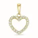 hart diamant hanger in 9 caraat goud 0,16 ct