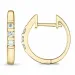 15 mm diamant creool in 9 karaat goud met diamant