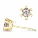 2 x 0,22 ct morganiet solitaire oorbel in 9 karaat goud met morganiet 