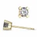 2 x 0,22 ct morganiet solitaire oorbel in 9 karaat goud met morganiet