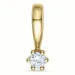 diamant solitaire hanger in 9 caraat goud 0,05 ct