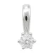 diamant hanger in 9 caraat witgoud 0,10 ct