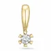 diamant solitaire hanger in 9 caraat goud 0,05 ct