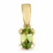 peridoot hanger in 9 caraat goud 0,25 ct