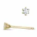2 x 0,06 ct diamant solitaire oorbel in 9 karaat goud met diamant 
