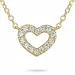 45 cm ketting met hanger in 9 karaat goud 0,10 ct