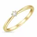 campagne - diamant ring in 14 karaat goud 0,08 ct