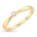 diamant solitaire ring in 14 karaat goud 0,05 ct