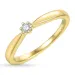 diamant solitaire ring in 14 karaat goud 0,05 ct