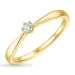diamant solitaire ring in 14 karaat goud 0,07 ct