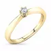 diamant solitaire ring in 14 karaat goud 0,15 ct