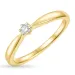 diamant solitaire ring in 14 karaat goud 0,07 ct