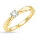 diamant solitaire ring in 14 karaat goud 0,20 ct