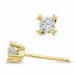 campagne - 2 x 0,20 ct diamant solitaire oorbel in 14 karaat goud met diamant 