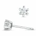 2 x 0,18 ct campagne - diamant solitaire oorbel in 14 karaat witgoud met diamant 