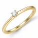 campagne - diamant solitaire ring in 14 karaat goud 0,05 ct