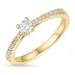 diamant ring in 14 karaat goud 0,20 ct 0,14 ct