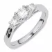 witte zirkoon zilver ring in zilver