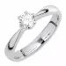 Elegant witte zirkoon ring in zilver