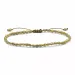 olijfkleurig parel armband met zoetwaterparel.