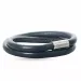 Grijs leren armband in staal x 6 mm