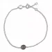 Groen parel ankerarmband in zilver
