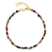 multikleurige armband met toermalijn