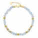 blauwe armband met aquamarijn