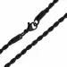 cordelketting in zwart staal 55 cm x 3,0 mm