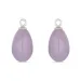 lavendelkleurige amethist hangers voor oorbellen in zilver