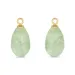 prehnite hangers voor oorbellen in verguld zilver