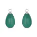 groene onyx hangers voor oorbellen in zilver
